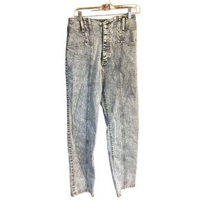 Happy Nature Ultra High Seamed short Gray Wash Button fly Jeans Sz 28 NWT